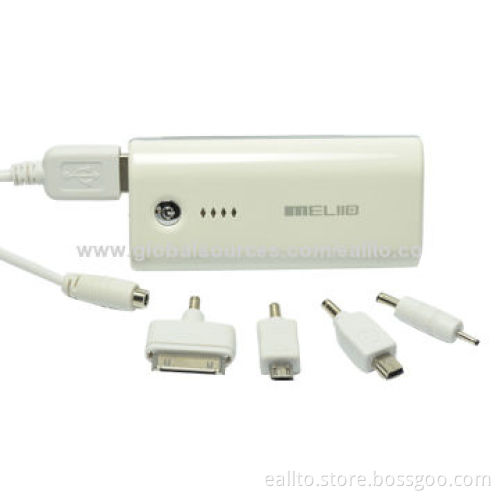 5,200mAh USB Power Bank, 90 x 42 x 22mm Dimensions